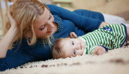 Baby On Carpet